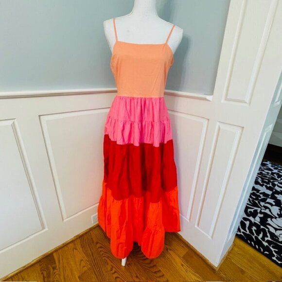 English Factory Tiered Ruffled Sienna Maxi Dress Size Small - Picture 4 of 10